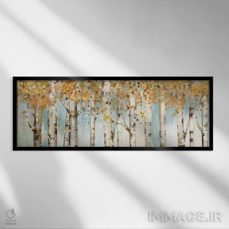 تابلو سرزمین توس اثر آلیسون پیرس - نمای قابدار مشکی