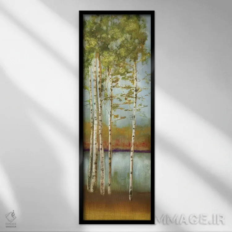 تابلو تاب خوردن در امتداد I اثر آلیسون پیرس - نمای قابدار مشکی