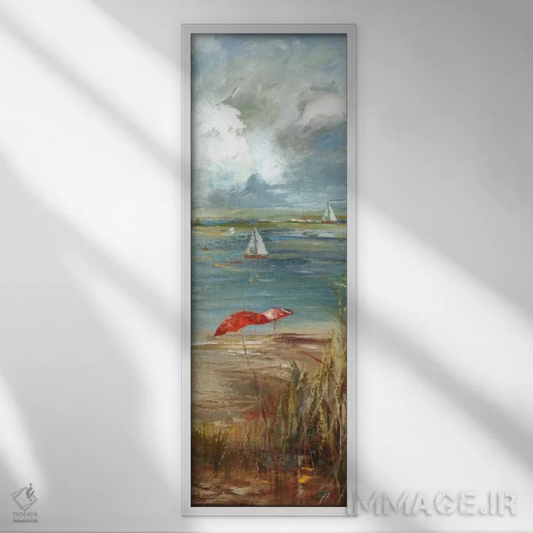 تابلو لحظات ربوده شده I اثر آلیسون پیرس - نمای قابدار سفید