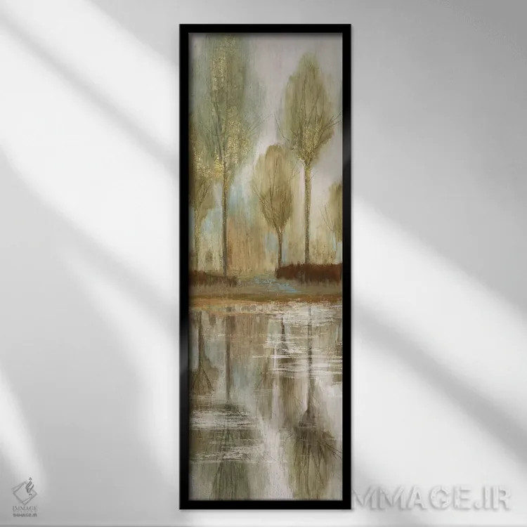 تابلو نمای جنگل I اثر آلیسون پیرس - نمای قابدار مشکی