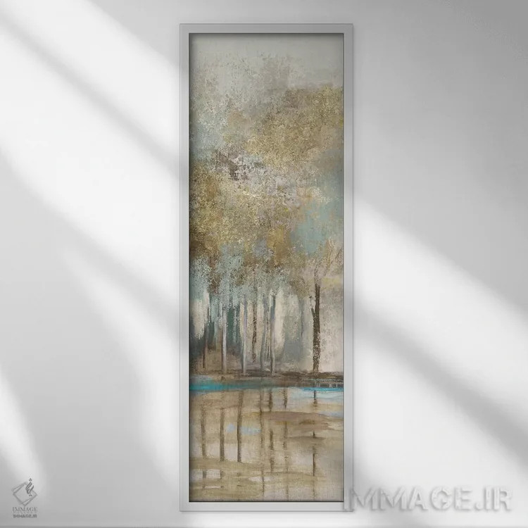 تابلو قطعه جنگلی II اثر آلیسون پیرس - نمای قابدار سفید