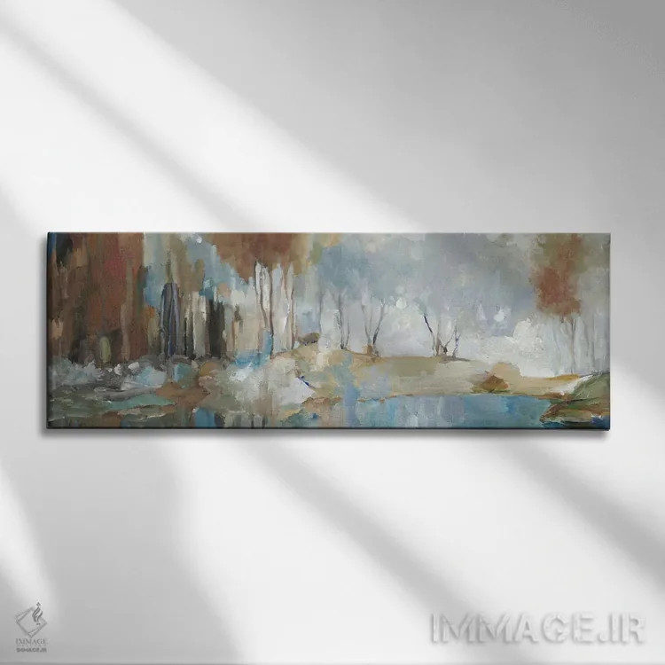 تابلو آرامش طلایی اثر آلیسون پیرس - نمای روبهرو روی دیوار