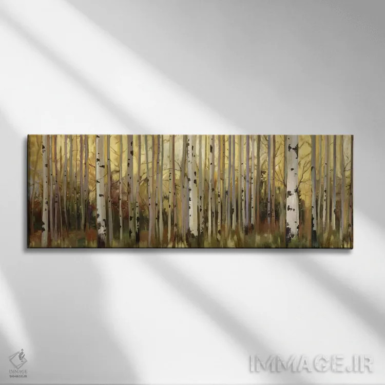 تابلو نور جنگل اثر آلیسون پیرس - نمای روبهرو روی دیوار