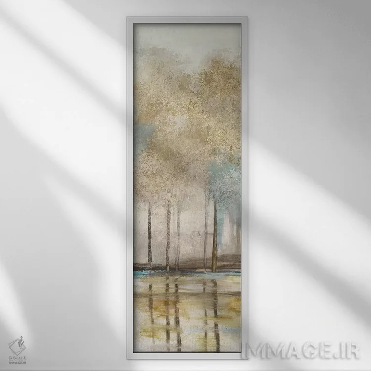 تابلو قطعه جنگلی III اثر آلیسون پیرس - نمای قابدار سفید