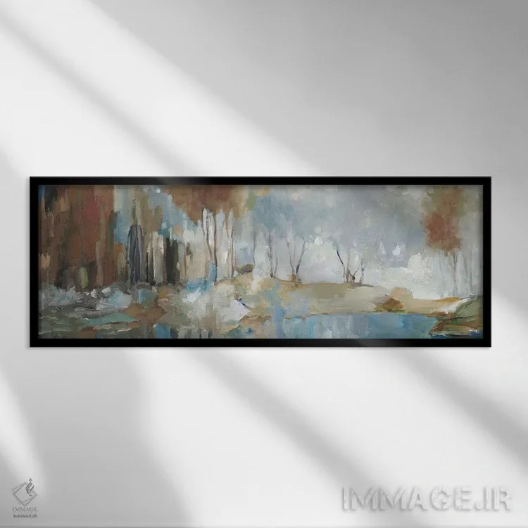 تابلو آرامش طلایی اثر آلیسون پیرس - نمای قابدار مشکی