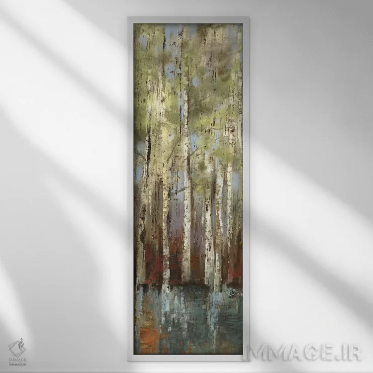 تابلو نجوای جنگل I اثر آلیسون پیرس - نمای قابدار سفید