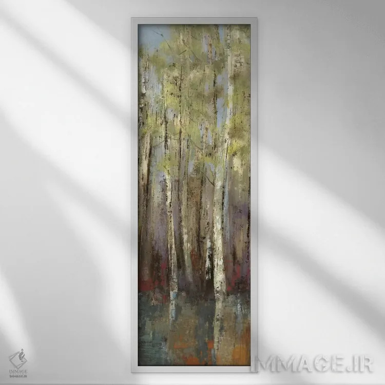 تابلو نجوای جنگل II اثر آلیسون پیرس - نمای قابدار سفید