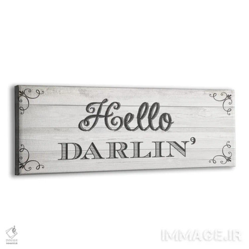 تابلو سلام عزیزم (محاوره جنوبی) اثر آماندا موری - نمای پرسپکتیو محصول