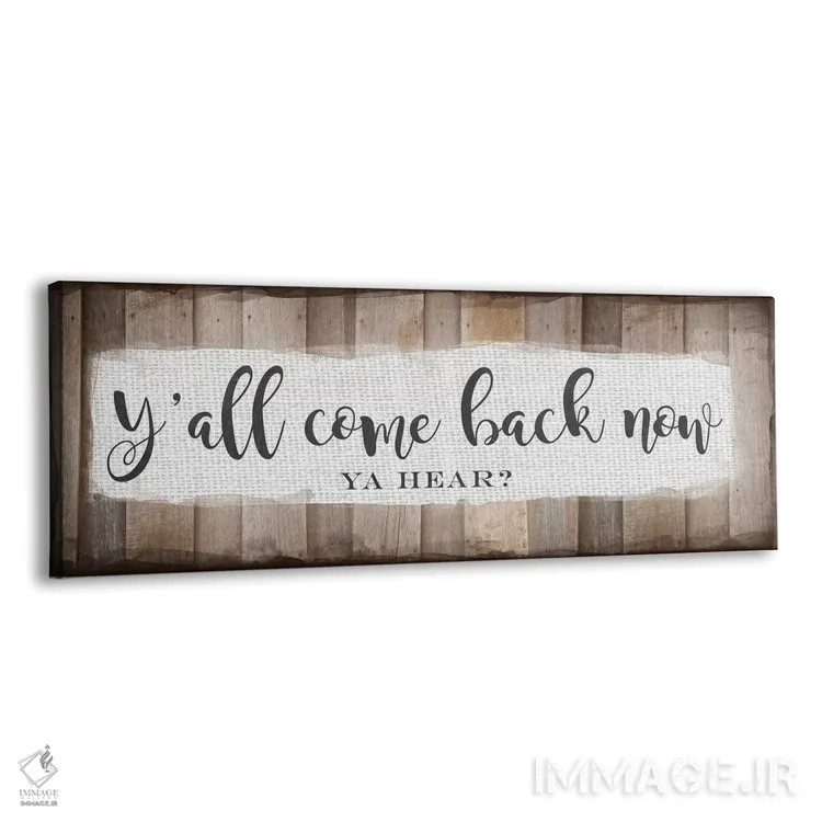 تابلو همهتون دوباره برگردید (محاوره جنوبی) اثر آماندا موری - نمای پرسپکتیو محصول