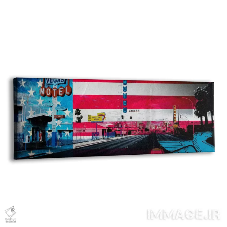 تابلو نوار آمریکایی اثر فایو بای فایو کالکتیو - نمای پرسپکتیو محصول