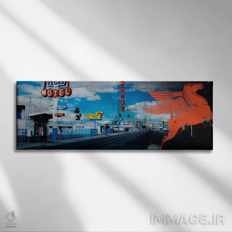 تابلو نوار آمریکایی شماره ۱ اثر فایو بای فایو کالکتیو - نمای روبهرو روی دیوار