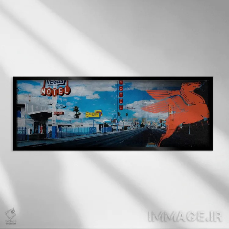 تابلو نوار آمریکایی شماره ۱ اثر فایو بای فایو کالکتیو - نمای قابدار مشکی