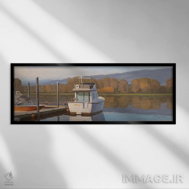 تابلو سکوت اثر آندری پینگاچف - نمای قابدار مشکی