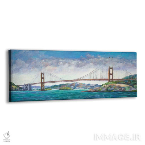 تابلو پل گلدن گیت اثر جان کلارک - نمای پرسپکتیو محصول