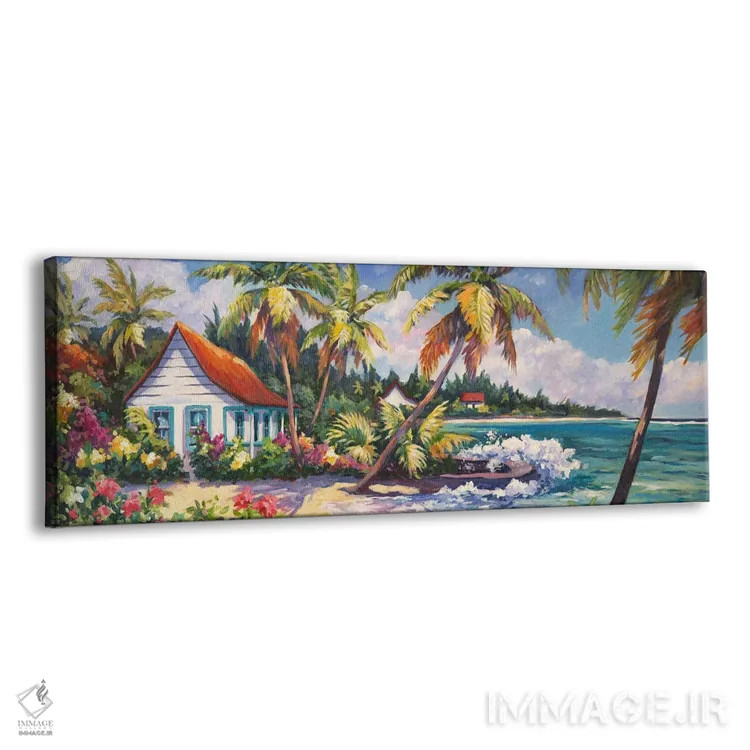 تابلو رنگهای بهاری اثر جان کلارک - نمای پرسپکتیو محصول