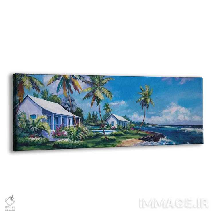 تابلو کلبههای ساحل پراسپکت ریف اثر جان کلارک - نمای پرسپکتیو محصول