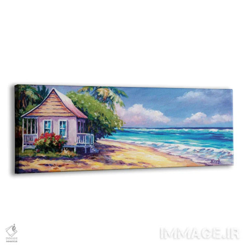 تابلو کلبه در ساحل اثر جان کلارک - نمای پرسپکتیو محصول