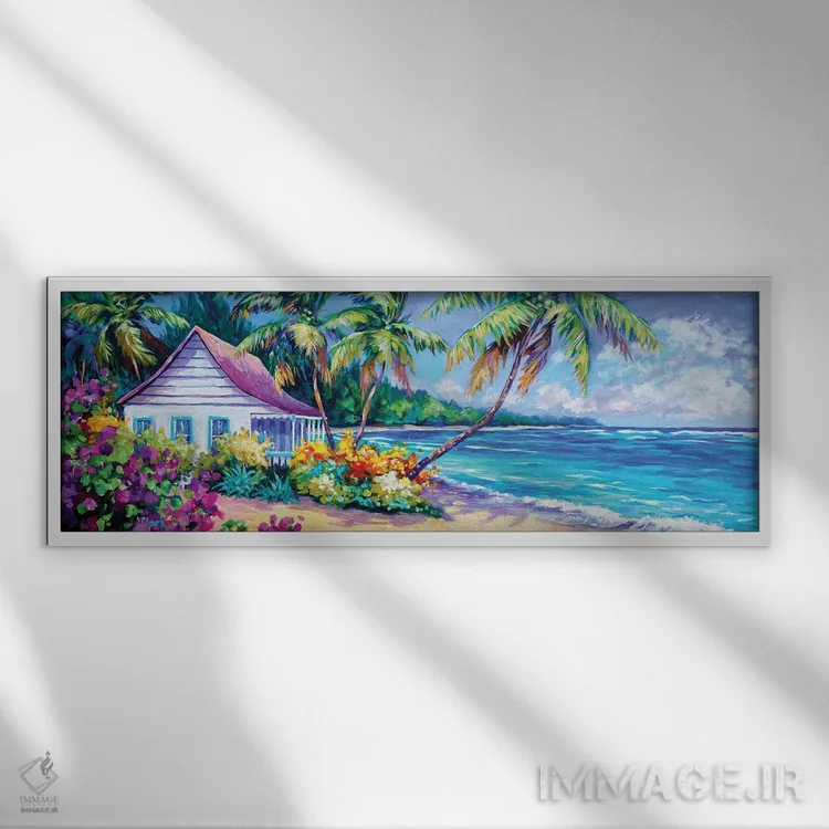 تابلو پراسپکت ریف اثر جان کلارک - نمای قابدار سفید