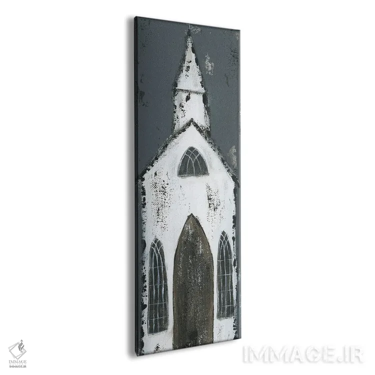 تابلو کلیسای سفید بلند اثر اشلی بردلی - نمای پرسپکتیو محصول