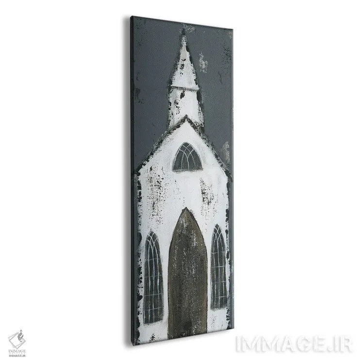 تابلو کلیسای سفید بلند اثر اشلی بردلی - نمای پرسپکتیو محصول