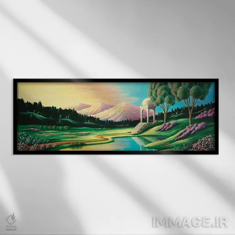 تابلو مدیتیشن ۱۲ اثر اندی راسل - نمای قابدار مشکی