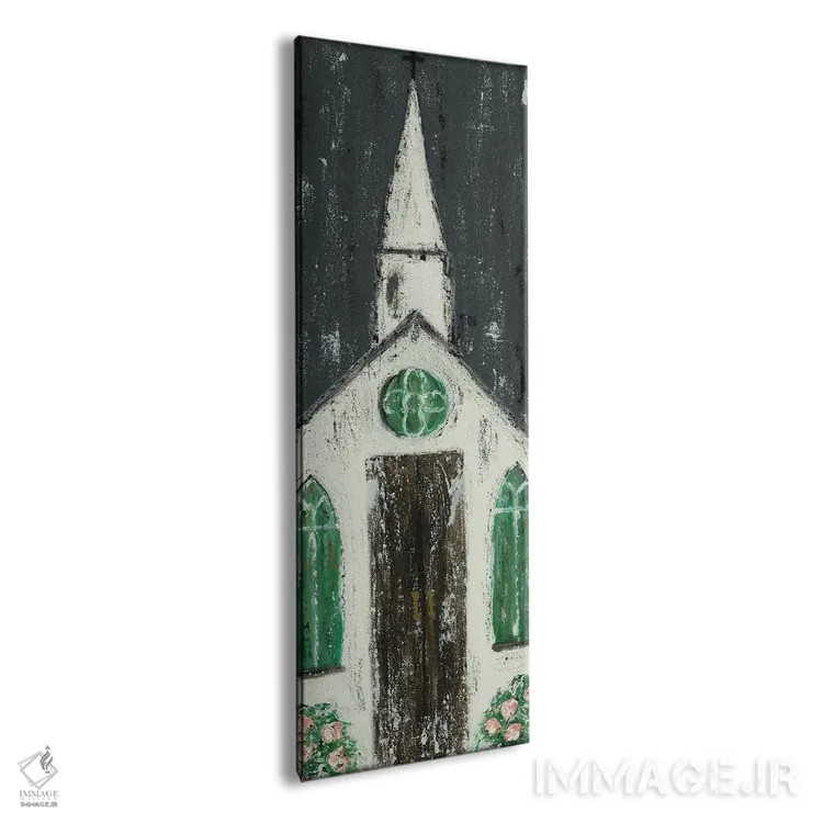 تابلو کلیسای سفید اثر اشلی بردلی - نمای پرسپکتیو محصول