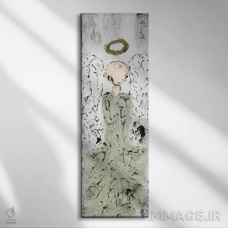 تابلو فرشتهٔ خانه روستایی بافتدار اثر اشلی بردلی - نمای روبهرو روی دیوار