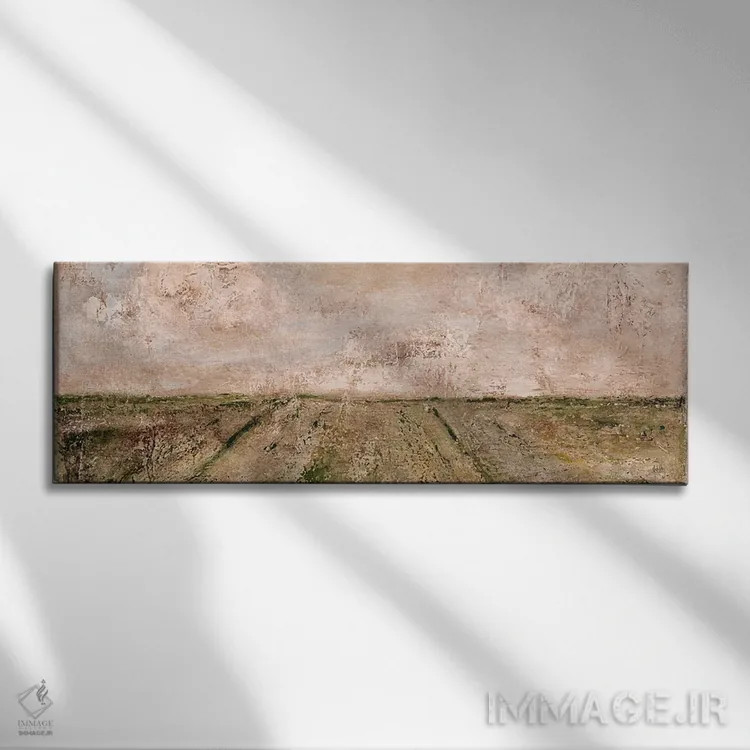 تابلو خانه در دشت اثر اشلی بردلی - نمای روبهرو روی دیوار