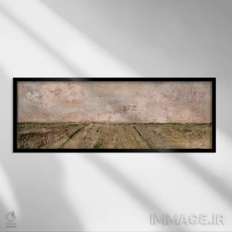 تابلو خانه در دشت اثر اشلی بردلی - نمای قابدار مشکی