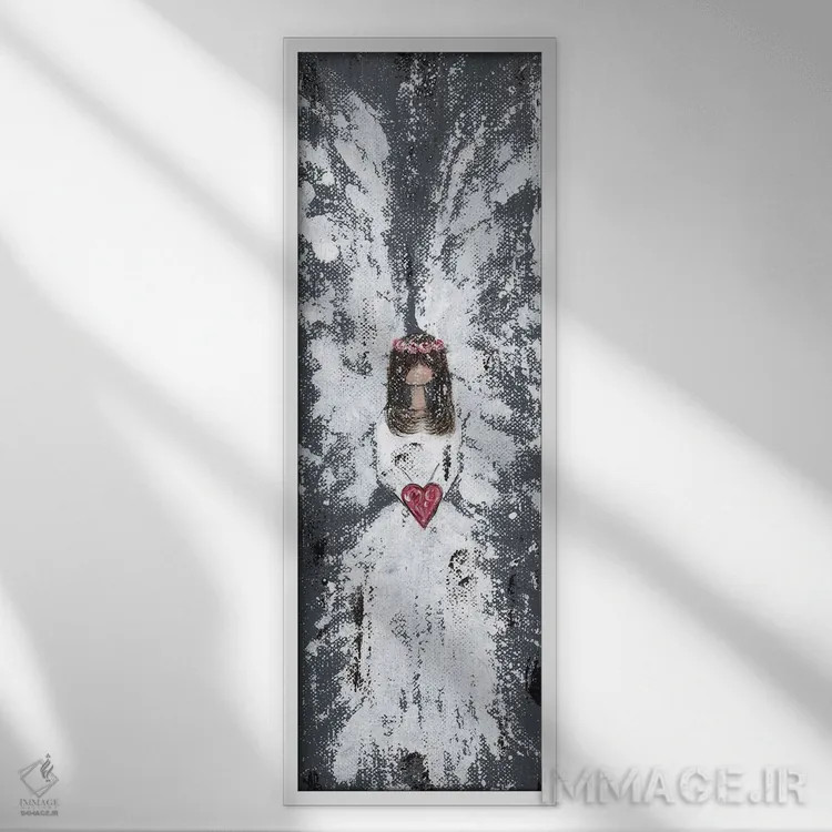 تابلو فرشتهٔ روستایی اثر اشلی بردلی - نمای قابدار سفید