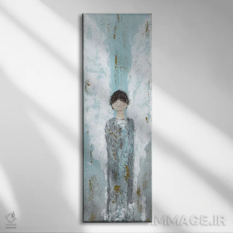 تابلو فرشتهٔ مذکر اثر اشلی بردلی - نمای روبهرو روی دیوار