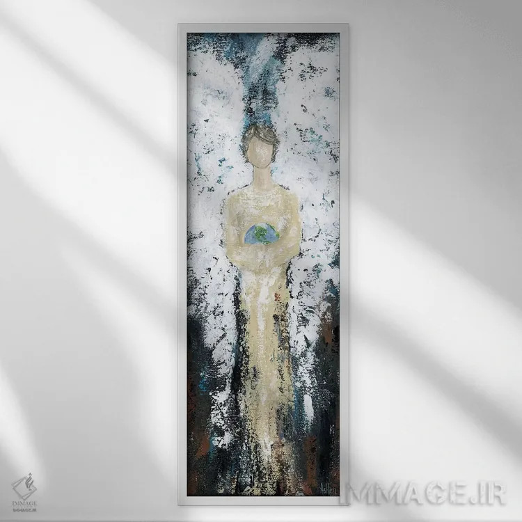 تابلو دنیای فرشتگان اثر اشلی بردلی - نمای قابدار سفید