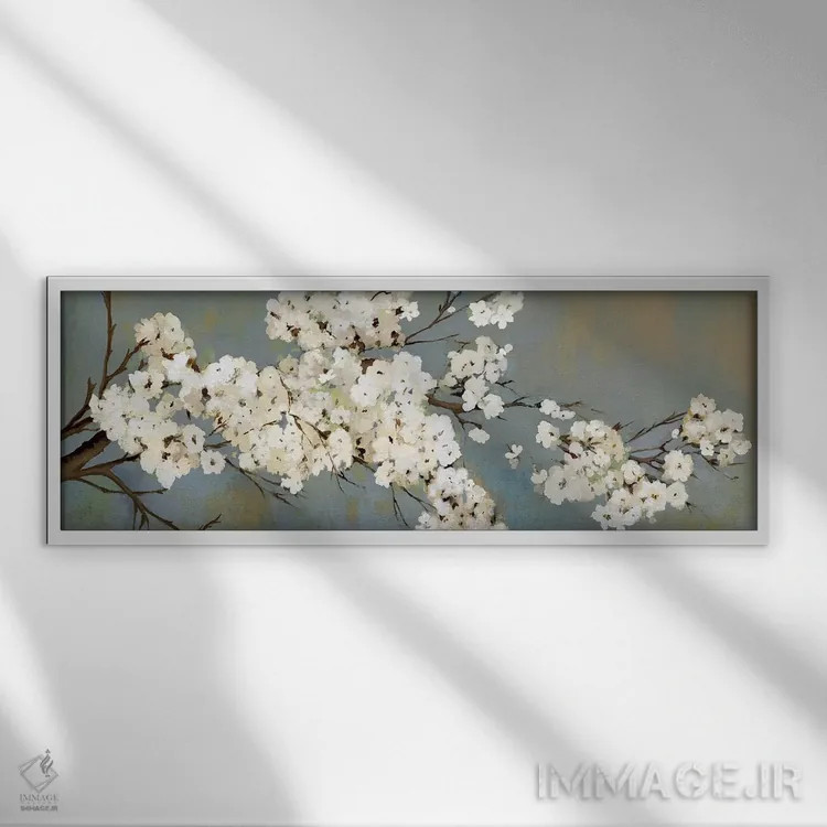 تابلو کیمونو III اثر آسیا جنسن - نمای قابدار سفید