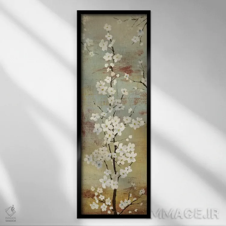 تابلو سقف شکوفهها II اثر آسیا جنسن - نمای قابدار مشکی