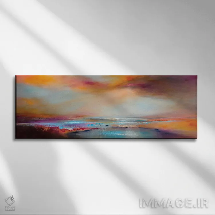 تابلو Clouds And Water,نور خورشید، ابرها و آب اثر آنت شموکر - نمای روبهرو روی دیوار