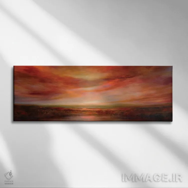 تابلو درخشش عصرگاهی اثر آنت شموکر - نمای روبهرو روی دیوار
