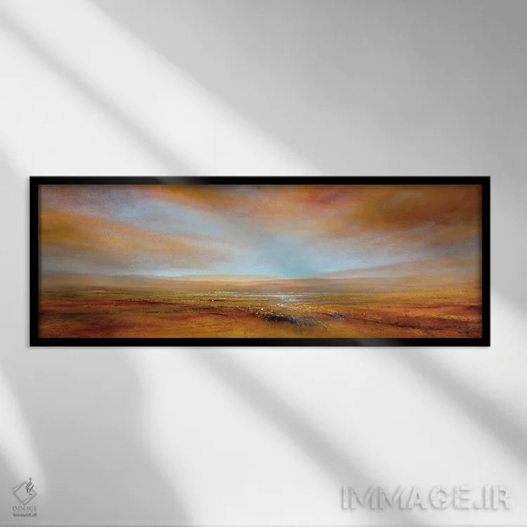 تابلو سرزمین پهناور اثر آنت شموکر - نمای قابدار مشکی