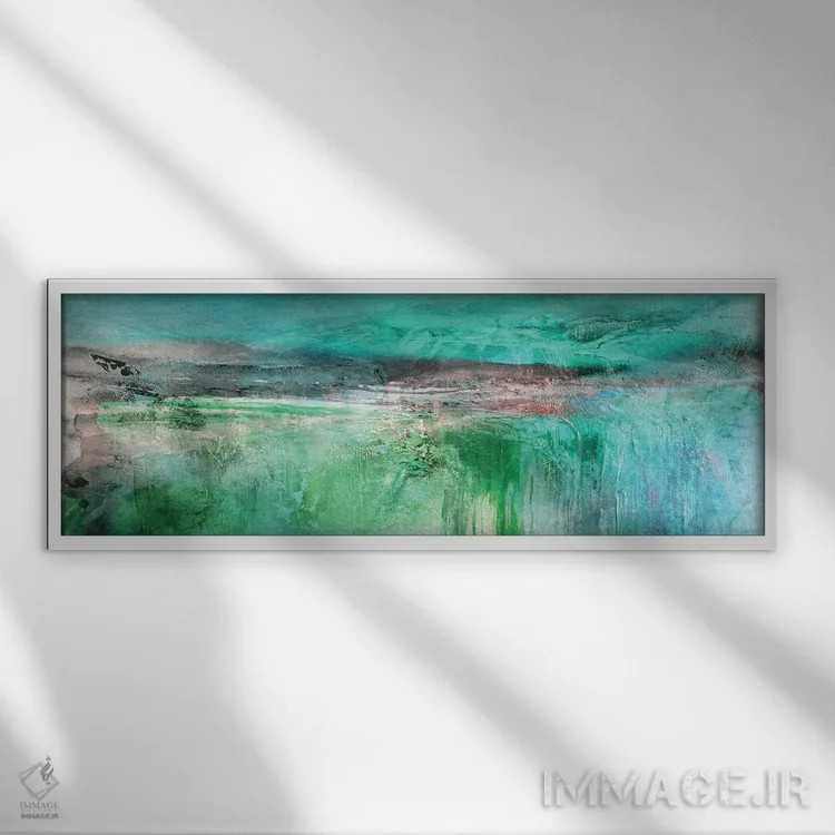 تابلو خیال سبز اثر آنت شموکر - نمای قابدار سفید