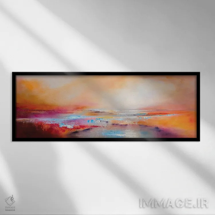 تابلو نور خورشید اثر آنت شموکر - نمای قابدار مشکی