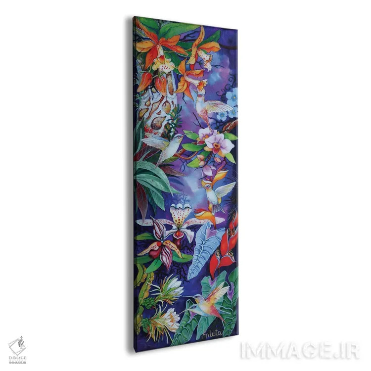 تابلو مرغهای مگسخوار در بهشت اثر آرلت اسمولکو - نمای پرسپکتیو محصول