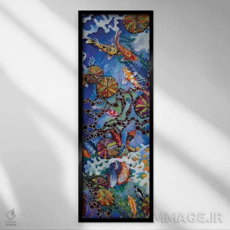 تابلو کوی رنگارنگ II اثر آرلت اسمولکو - نمای قابدار مشکی