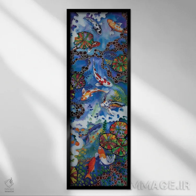 تابلو کوی رنگارنگ III اثر آرلت اسمولکو - نمای قابدار مشکی