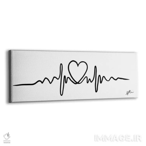 تابلو خط قلب اثر آلیسون پِتری - نمای پرسپکتیو محصول