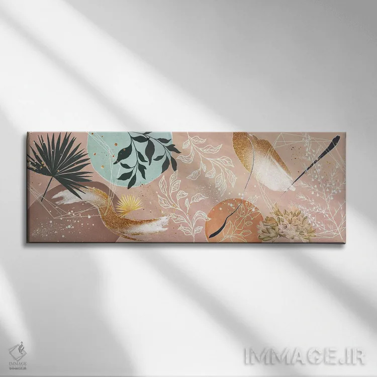 تابلو انفجار بهار اثر آرسی بسی - نمای روبهرو روی دیوار