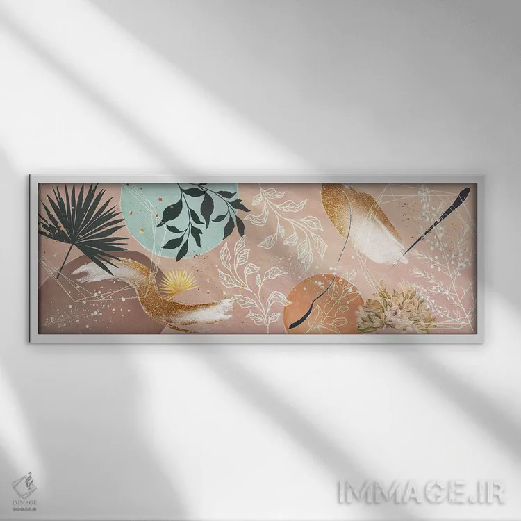 تابلو انفجار بهار اثر آرسی بسی - نمای قابدار سفید