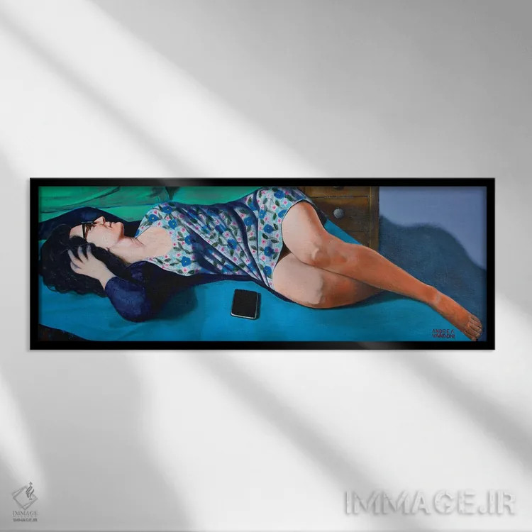 تابلو پرستار رومانیایی با alter ego (ایتالیایی) اثر آندریا واندونی - نمای قابدار مشکی