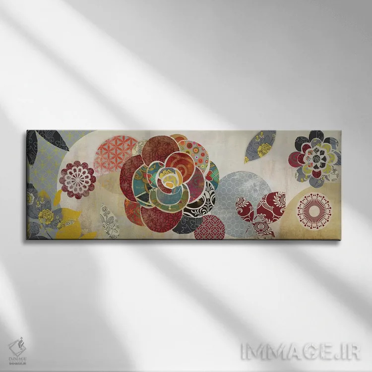 تابلو آرابسک II (نقش و نگار اسلامی) اثر ایمی ویلسون - نمای روبهرو روی دیوار