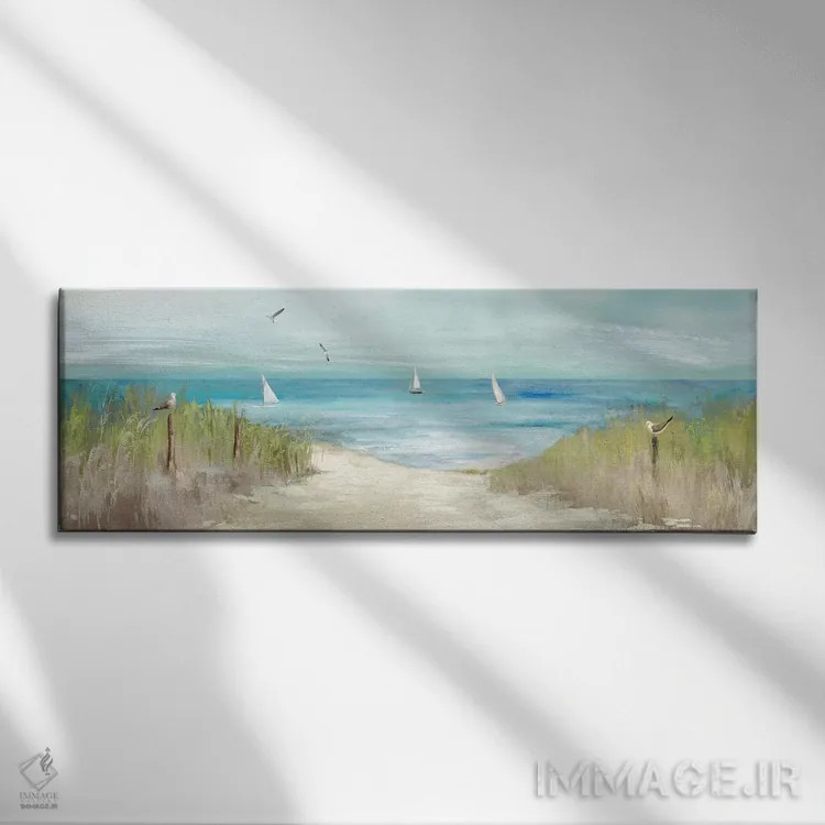 تابلو پرندگان ساحلی اثر ایمی ویلسون - نمای روبهرو روی دیوار