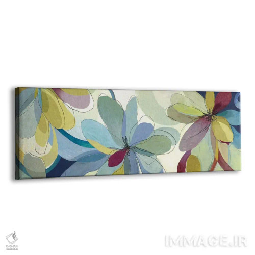 تابلو گلهای ابریشمی II اثر ایمی ویلسون - نمای پرسپکتیو محصول