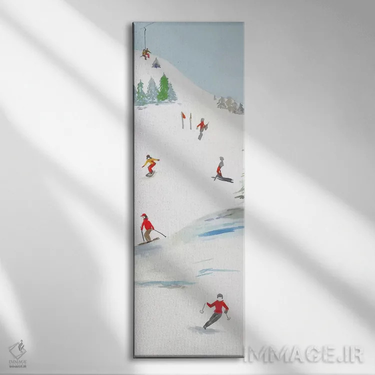 تابلو کوهستان آبی III اثر ایمی ویلسون - نمای روبهرو روی دیوار